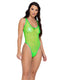 RAVE Green Sheer Dotted Romper