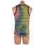 Men's Rainbow Tie Dye Stripe Singlet Top (Sizes M, L)