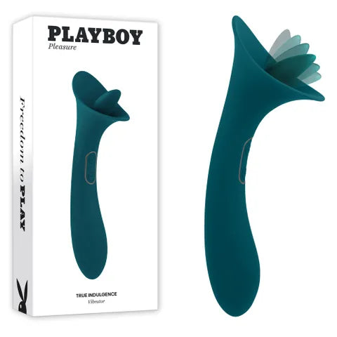 Playboy Pleasure- True Indulgence 2in1 Vibrator+ Flicking Tip