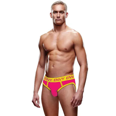 ENVY Solid Jock - Pink/Yellow (Sizes ML, LXL)