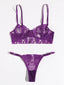 Purple Underwire Lingerie Set (Sizes XL)