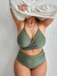 Plus Wrap Bikini (Sizes 0XL, 1XL) Red, Blue or Green