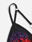 Purple/Red Fire Pattern Lingerie Set (Sizes L)