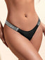Rhinestone Studded Panty Black (Sizes S, M)