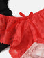 Plus Floral Lace Thong (Size 3XL)