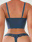 Underwire Bra & Thong Set (One Size)
