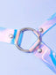Silver Holographic Harness Belt (One Size)