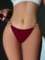 Burgundy Ring Linked Panty (Sizes S, M, L)