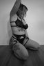 Black Underwire Lingerie Set & Choker (Size XL)