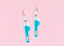 Blue Vibrator Earrings