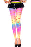 Tattered Rainbow Footless Leggings