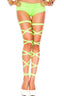 Neon Green Elastic Leg Wrap