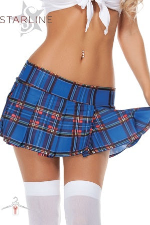 Starline Plaid Schoolgirl Skirt (Size S-M)