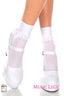 White Ruffle Trim Ankle Socks