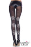 Star Pentagram Print Pantyhose