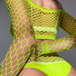 Lime Green Fishnet Set (One Size)