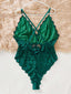 Plus Green Lace Teddy/Bodysuit (Sizes 1XL, 2XL)