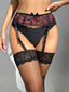 Lace Garter Belt & Fishnet Stockings (One Size)