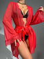 Red Lace Sheer Robe