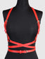 Criss Cross Harness Belt (One Size) Red, White Or Pink