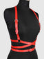 Criss Cross Harness Belt (One Size) Red, White Or Pink