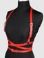 Criss Cross Harness Belt (One Size) Red, White Or Pink