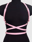 Criss Cross Harness Belt (One Size) Red, White Or Pink