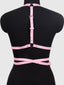 Criss Cross Harness Belt (One Size) Red, White Or Pink