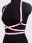 Criss Cross Harness Belt (One Size) Red, White Or Pink