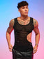 Men's Cut Out Mesh Tank Top (Sizes S, M, L, XL)