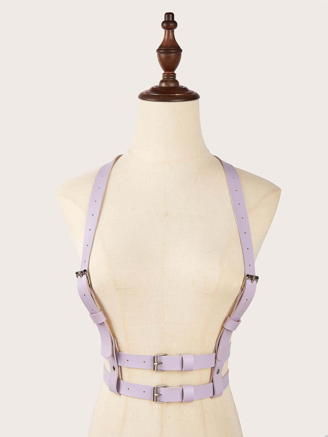 Metal Buckle Purple Harness (Sizes S, M-L)