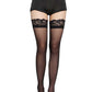 Black Thigh High Sheer Stockings (One Size)