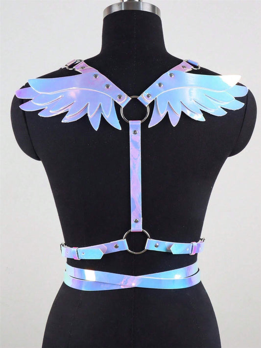 Iridescent Angel Wing Harness (One Size)