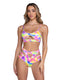 RAVE Shimmer Rainbow Keyhole Top & High Waisted Shorts