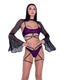 RAVE Black Fishnet Bell Shrug