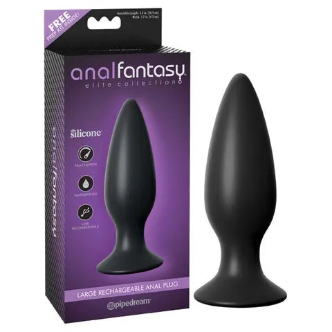 Anal Fantasy Elite Rechargeable Anal Plug (Sizes S, L)