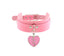 Faux Leather Collar (Pink or Black)