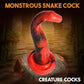 Creature Cocks King Cobra Silicone Snake Dildo