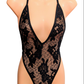 Lace Stripper Clips Teddy Bodysuit (Size S-M)