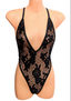 Lace Stripper Clips Teddy Bodysuit (Size S-M)