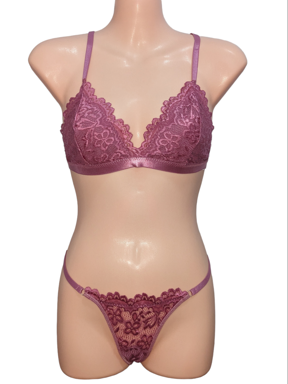 Lace Bralette & Panty Set (One Size)