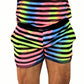 Men's Rainbow Tie Dye Stripe Shorts (Sizes M, L)