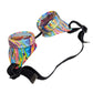 Rainbow Kaleidoscope Steampunk Rave Goggles with Rainbow Crystal Glass Lens