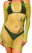 Green Fishnet Dress (One Size)