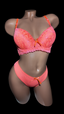 Orange Padded Lingerie Set (Sizes S, M)