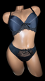 Black Padded Lingerie Set (Sizes M, L, XL)