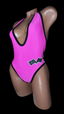 Pink Grid Girl Bodysuit (Size S-M)