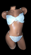 White Chain Linked Lace Lingerie Set (Sizes M, L)