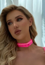 Bright Pink Adjustable Choker