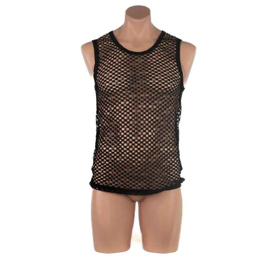 Men’s Diamond Mesh Singlet Tank Top (Sizes M, L)